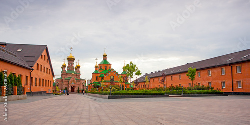 Kiev, Ukraine. Goloseevo monastery church photo