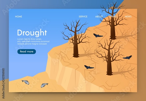 Isometric is Written Drought Landing Page 3d.