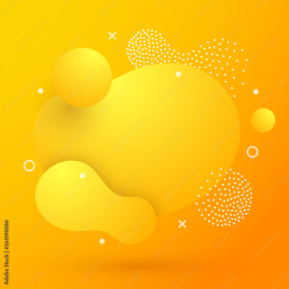 modern yellow liquid color Background