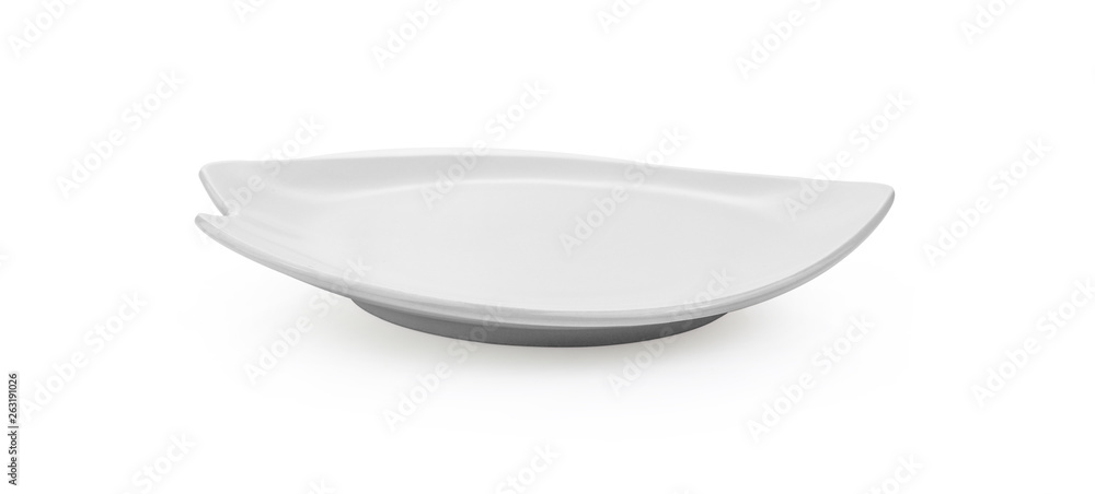 white plate ceramic on white background. white plate ceramic on white background.