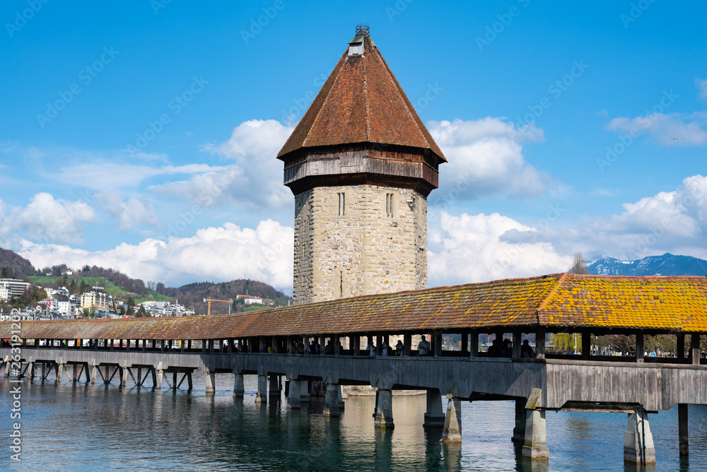 Lucern wooden bridge