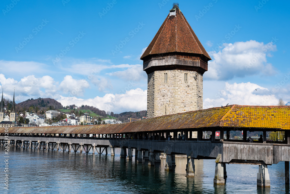 Lucern wooden bridge
