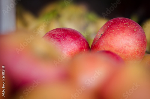 Fresh apples, close up