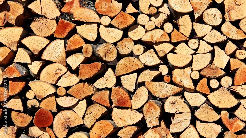 Zoom in stack cut fire wood detail Zoom in stack cut fire wood detail