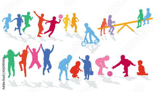 Kind spielen und haben Freude, Illustration-Isoliert