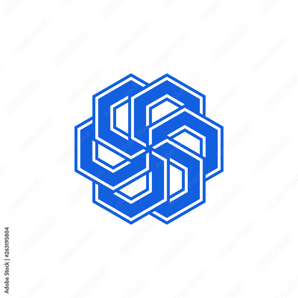 Unique New Geometric Design Icon Symbol Logo for technology business health company with modern high end look Unique New Geometric Design Icon Symbol Logo for technology business health company with modern high end look