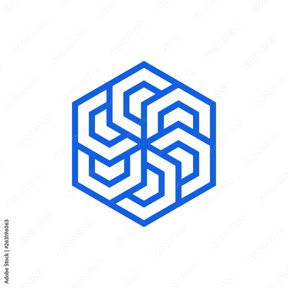 Unique New Geometric Design Icon Symbol Logo for technology business health company with modern high end look Unique New Geometric Design Icon Symbol Logo for technology business health company with modern high end look