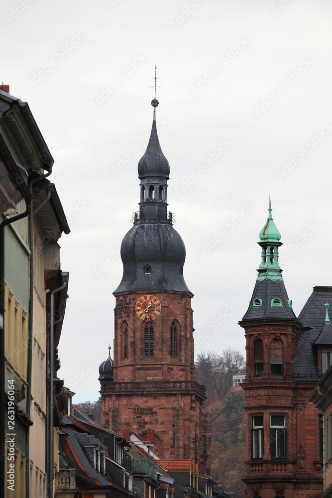 Obraz premium Hauptstrasse (Main street in German) in Heidelberg, Germany