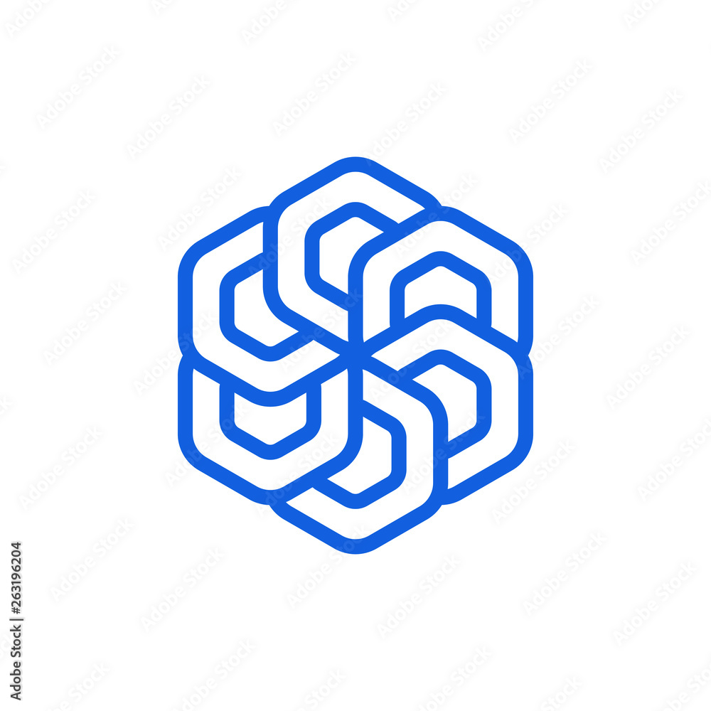 Unique New Geometric Design Icon Symbol Logo for technology business health company with modern high end look Unique New Geometric Design Icon Symbol Logo for technology business health company with modern high end look