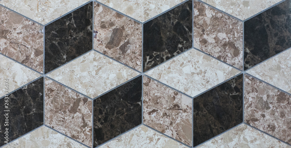 Fototapeta premium ceramic tiles with moroccan abstract mosaic pattern