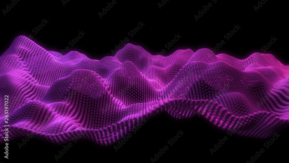 Music abstract background. Equalizer for music, showing sound waves with musical waves, background equalizer. 3d rendering. Music abstract background. Equalizer for music, showing sound waves with musical waves, background equalizer. 3d rendering.