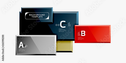 Minimal square banner abstract background