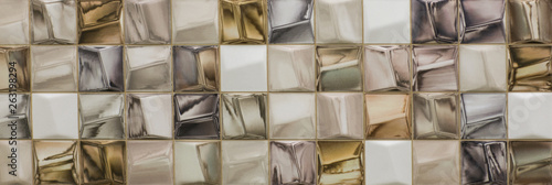 ceramic tiles with moroccan abstract mosaic pattern