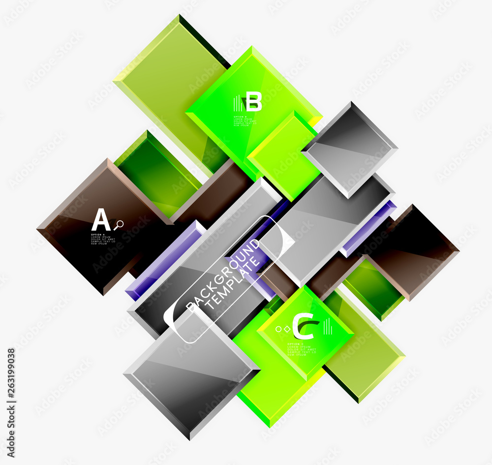 Abstract square composition for background, banner or logo Abstract square composition for background, banner or logo