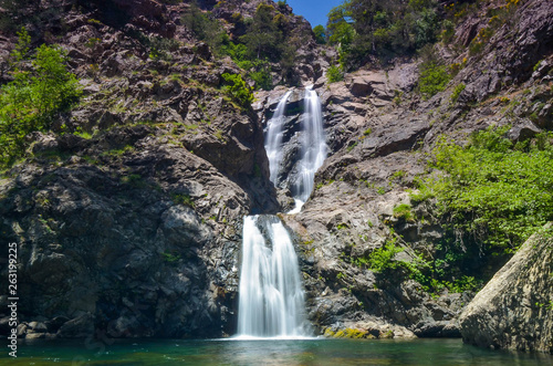 Waterfalls in the heart of the Aspromonte national park Calabria