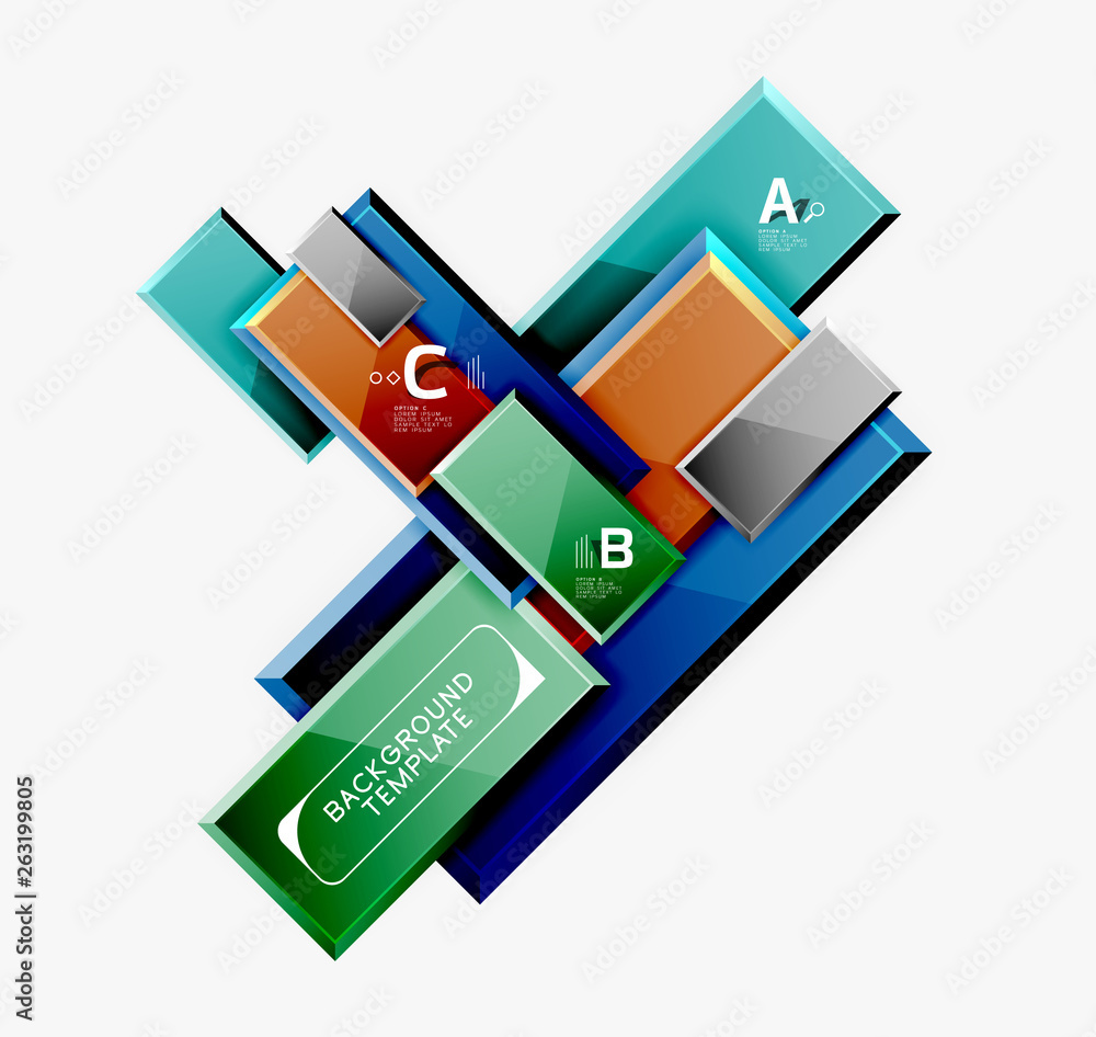 Abstract square composition for background, banner or logo Abstract square composition for background, banner or logo