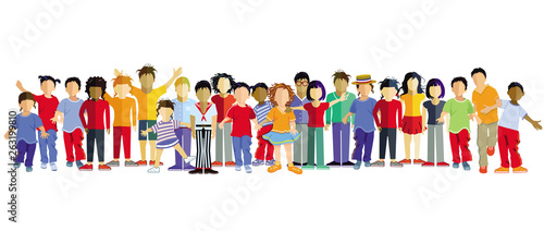 Kind haben Freude, Illustration-Isoliert