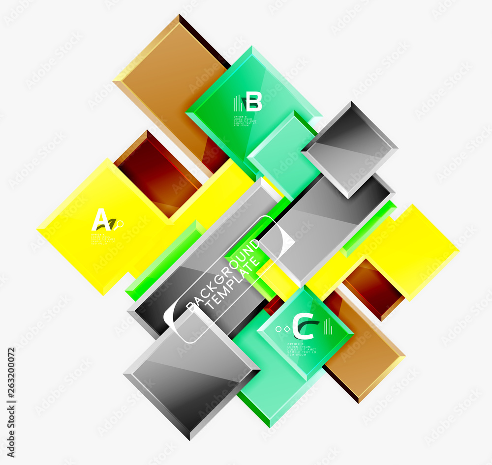 Abstract square composition for background, banner or logo Abstract square composition for background, banner or logo