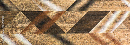 ceramic tiles with moroccan abstract mosaic pattern