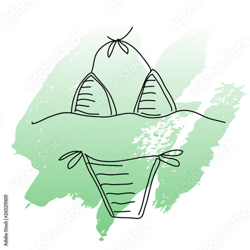 Women bikini vector