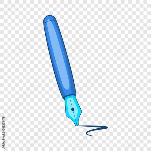 Ink pen icon. Cartoon illustration of ink pen vector icon for web
