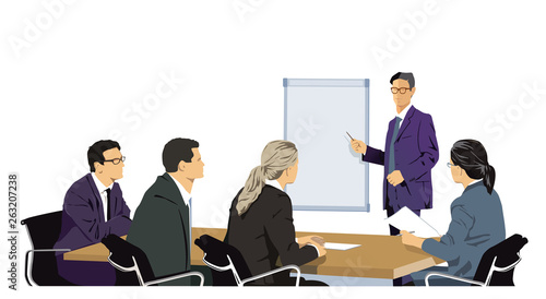 Besprechung und diskussion in der Gruppe