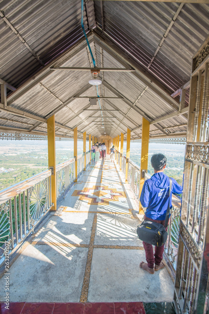 Temples in Mandalay, Myanmar.