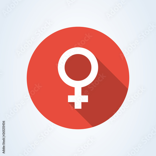 Gender woman vector Icon in trendy flat style isolated