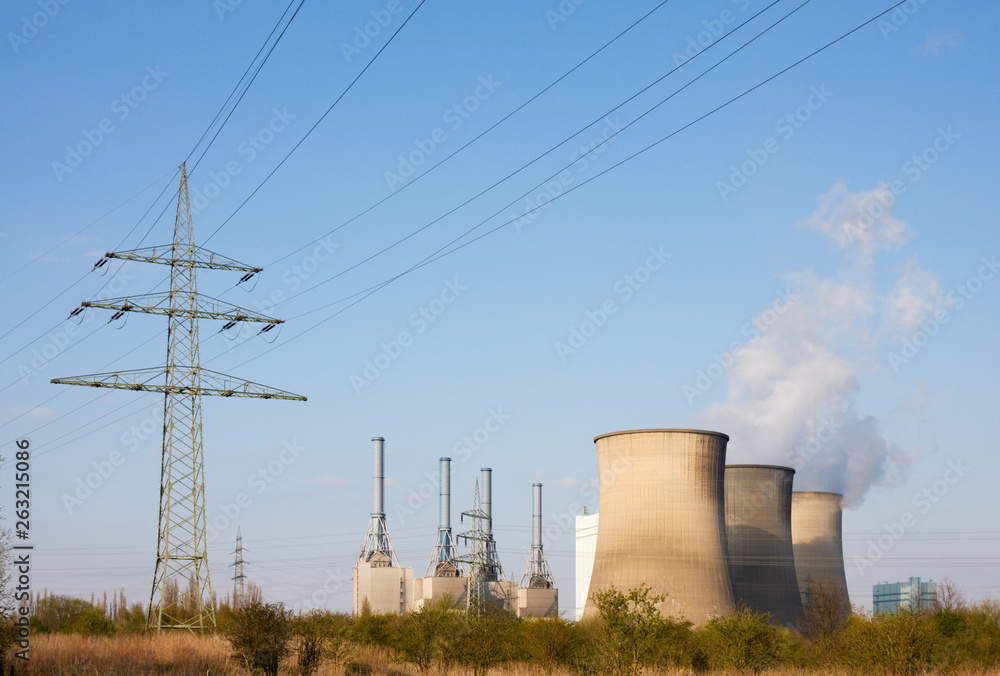 Power Station And Lines Power Station And Lines