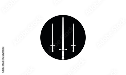 Sword design silhouette