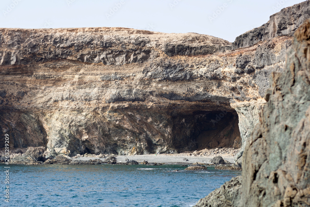 Ajuy Coastline With Caves, Fuerteventura
