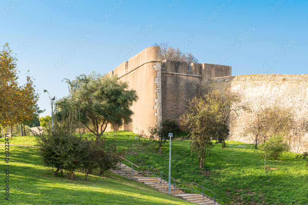The castle and the city wall of Lagos that surrounding the entire city, providing the town its main means of defence