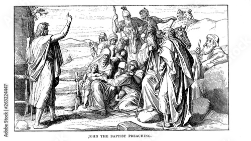 Fotografie Christian illustration. Old image