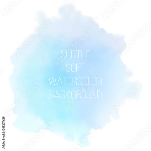 Painted sea blue watercolor background. 