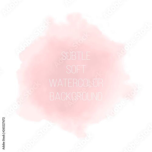 Soft pink powder color watercolor background. 