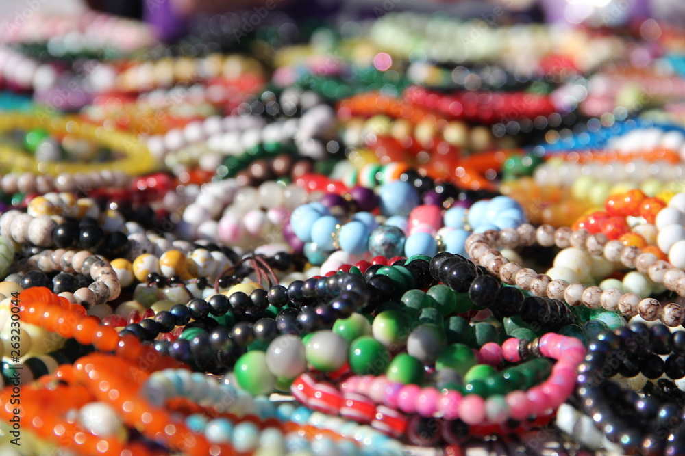 Texture of many oriental beads Texture of many oriental beads
