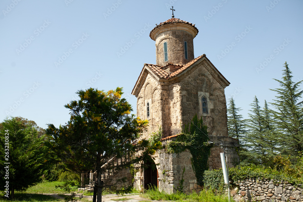Georgia, Martvili 01 September 2018 Monastery is a Georgian monastic complex. Martvili-Chkondidi Cathedral Georgia, Martvili 01 September 2018 Monastery is a Georgian monastic complex. Martvili-Chkondidi Cathedral