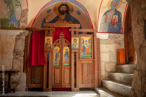 Georgia, Martvili 01 September 2018 Monastery is a Georgian monastic complex. Martvili-Chkondidi Cathedral