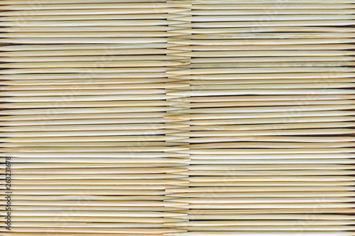 even number of toothpicks, natural wood texture - for striped background, short focus, toning, haze