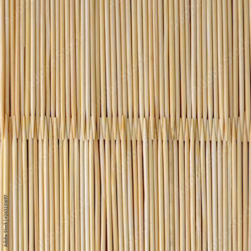 even number of toothpicks  natural wood texture - for striped background  short focus  toning  haze