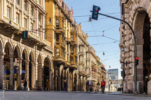 City streets in Genoa