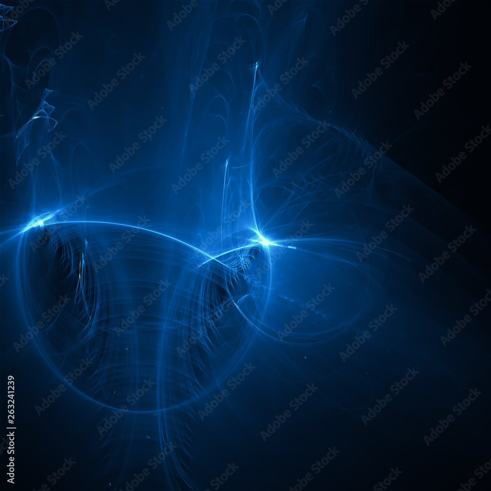 blue glow energy wave. lighting effect abstract background.