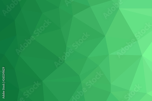 green geometric rumpled triangular low poly origami style gradient illustration graphic background.