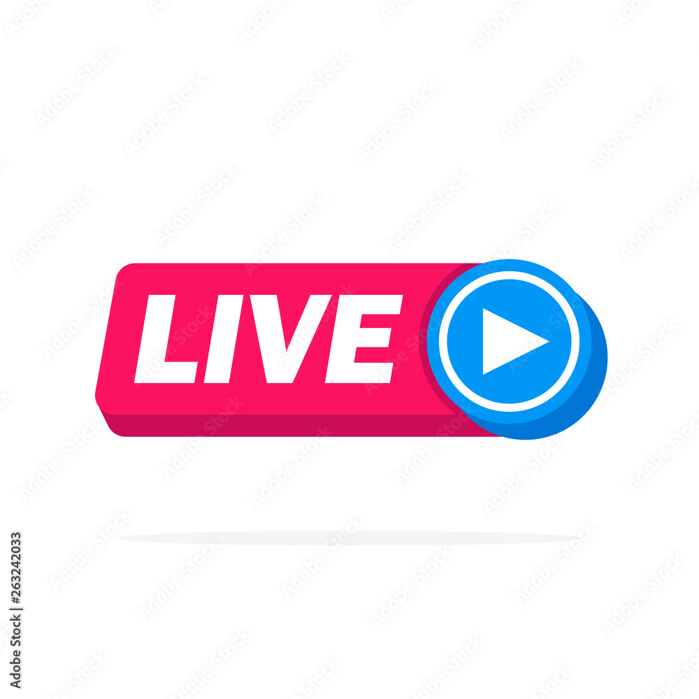 Live Streaming online sign vector design Live Streaming online sign vector design