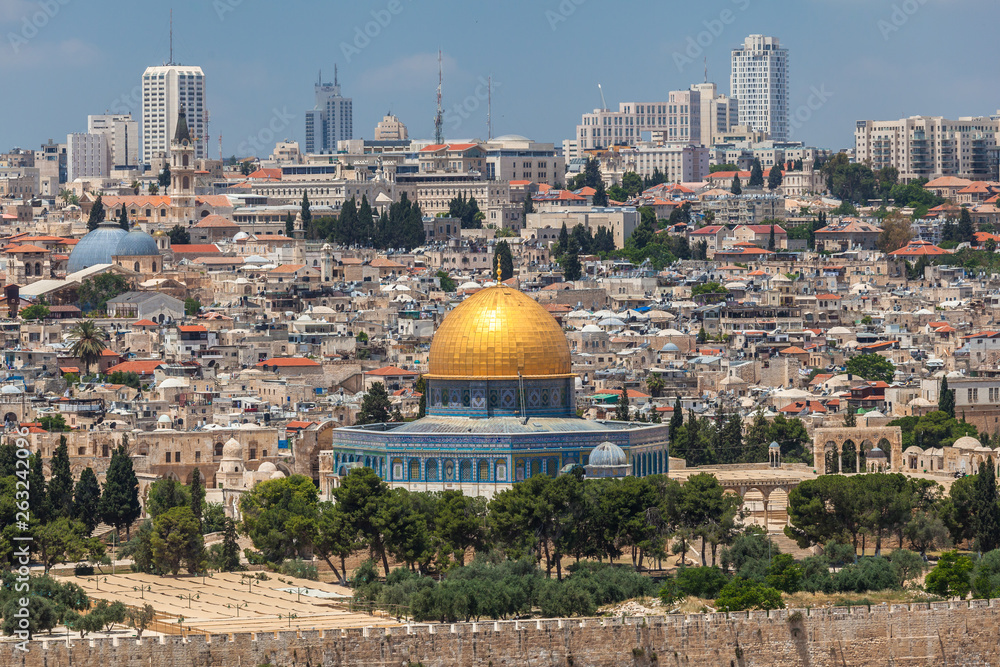 Nice panorama of the city of Jerusalem