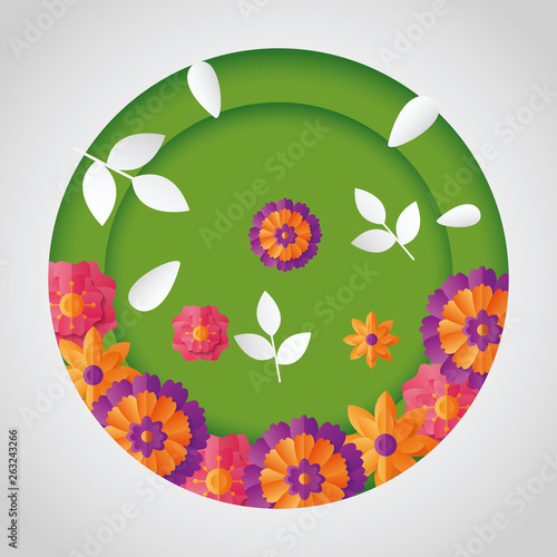 spring sale round design