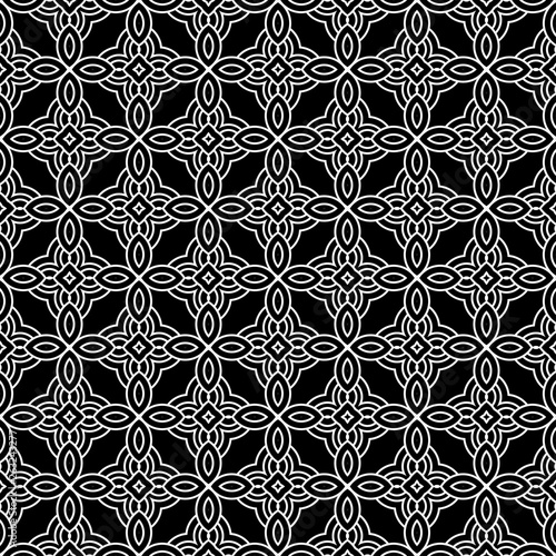 Vector Illustration. Pattern With Geometric Ornament, Decorative Border. Design For Print Fabric. Paper For Scrapbook.