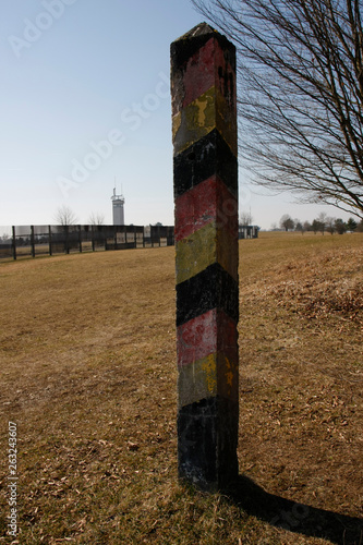 German boundary post on Point Alpha photo