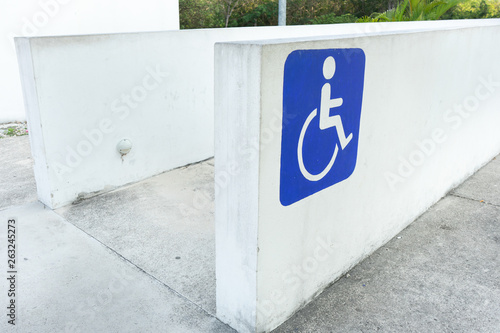 Wallpaper Mural Wheelchair blue sign Torontodigital.ca