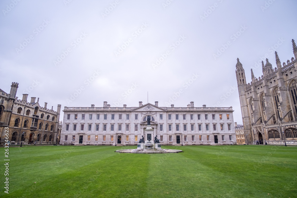 View of King's College, University of Cambridge.